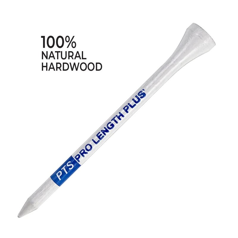 PrideSports PTS Wood Golf Tees | 75 Count, 3-1/4 Inch | #1 Wood Tee on Tour | Best for Drivers & Woods - Image 2